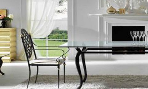 Silla de comedor con respaldo de rejilla
